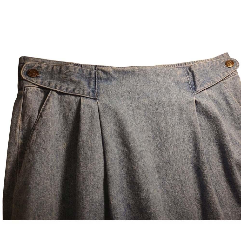 Vintage Bryan Connelly‎ Skirt Denim Long Straight Western Modest Womens Ten SEE